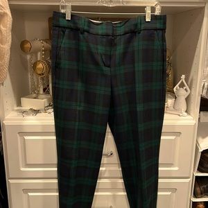 Jcrew black watch plaid Cameron pant. Size 10. Worn once. Lower rise